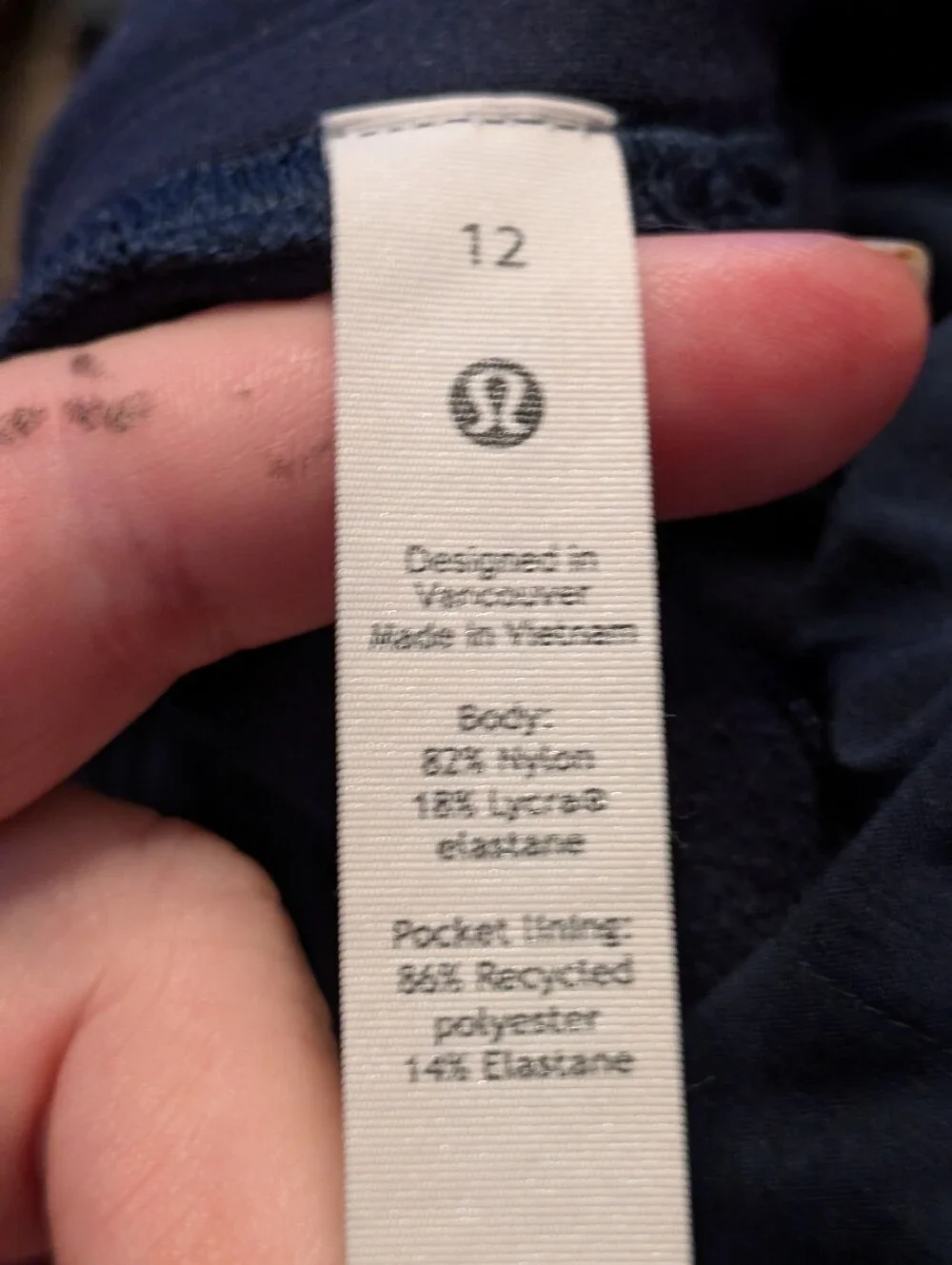 Lululemon Navy Blue Women's Technical Jogger Size 12